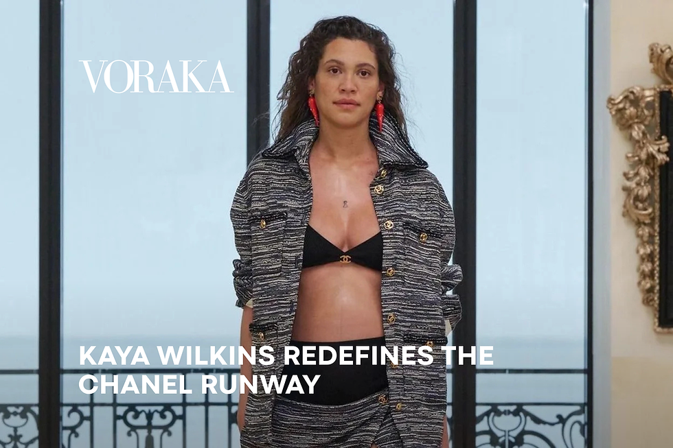 KAYA WILKINS REDEFINES THE CHANEL RUNWAY - VORAKA