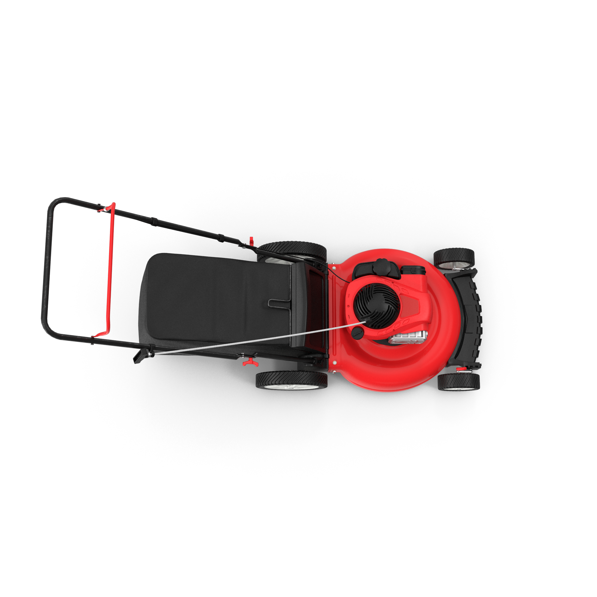 a cgi render of a lawn mower as part of the lawn mower animation