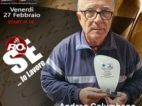 "L'amico degli Artisti" Andrea Columbano ospite a 'Se...io lavoro'