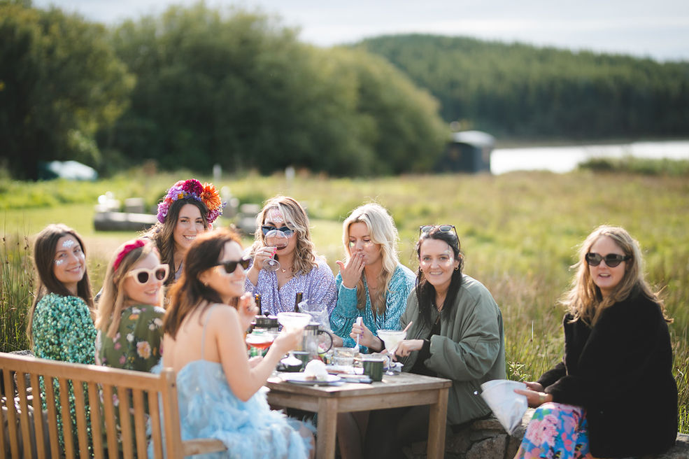 Outdoor Seating at Lakeside Wedding Venue, Donegal