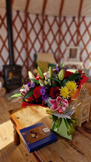 Chocolates, Flowers, Glamping