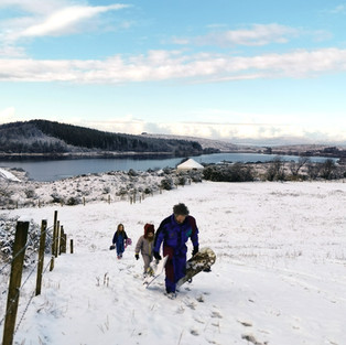 Snow Fun, Winter Getaway, Glamping Ireland
