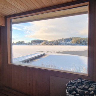 Frozen lake from Sauna, Lough Mardal, Donegal