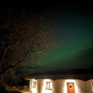 Northern Lights over Lodge, Donegal, Ireland