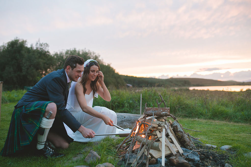 Campfire Ceremony, Wedding, Donegal, Ireland
