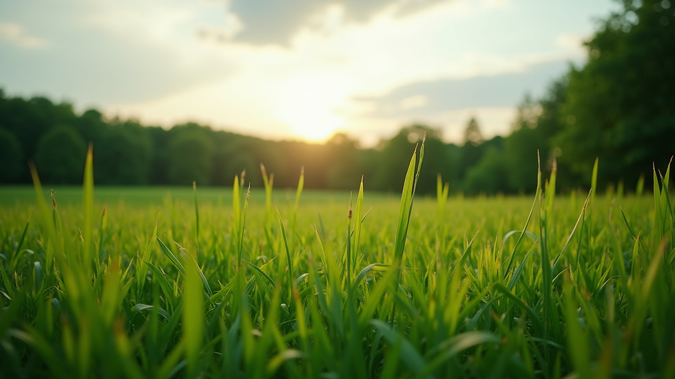 Eye-level view of a lush green landscape in Virginia