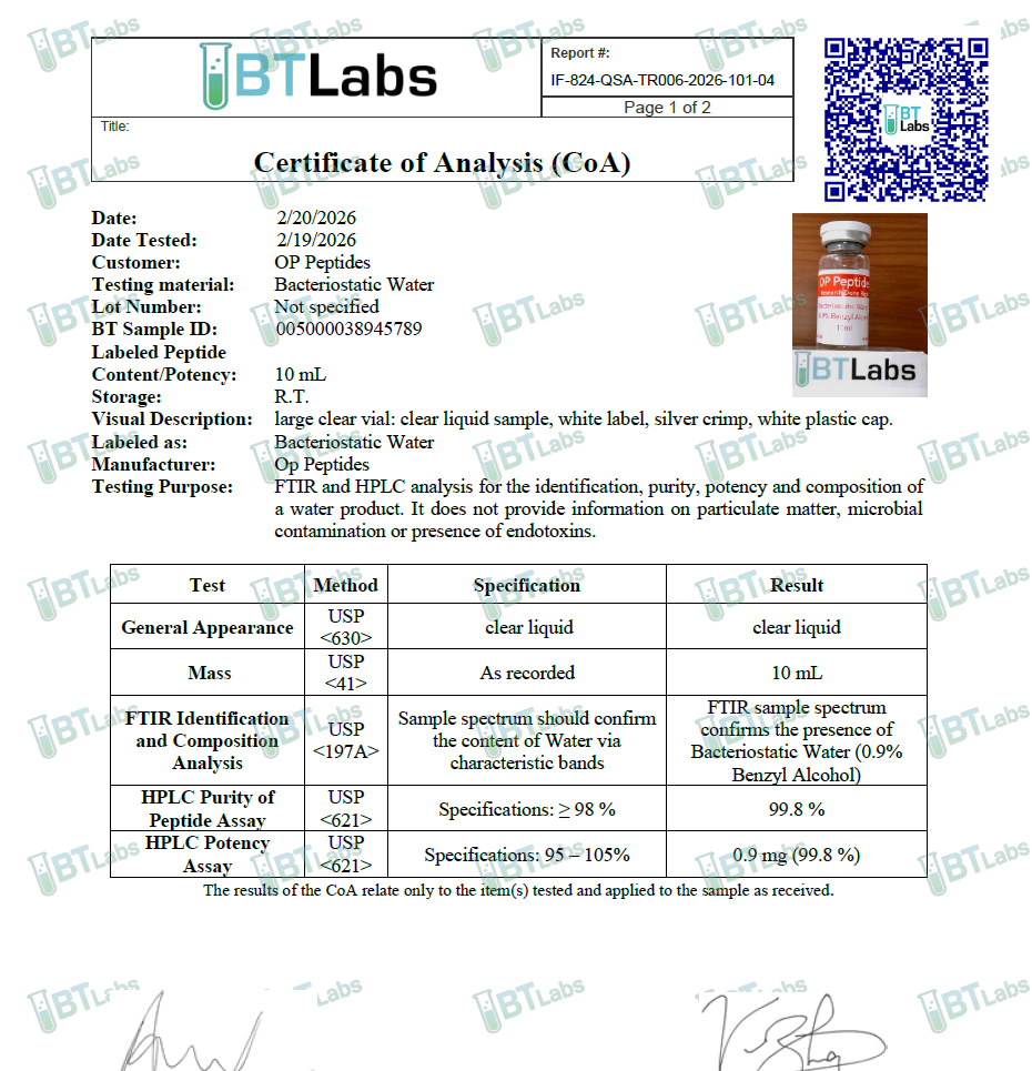 Thumbnail: Bacteriostatic Water 10ml