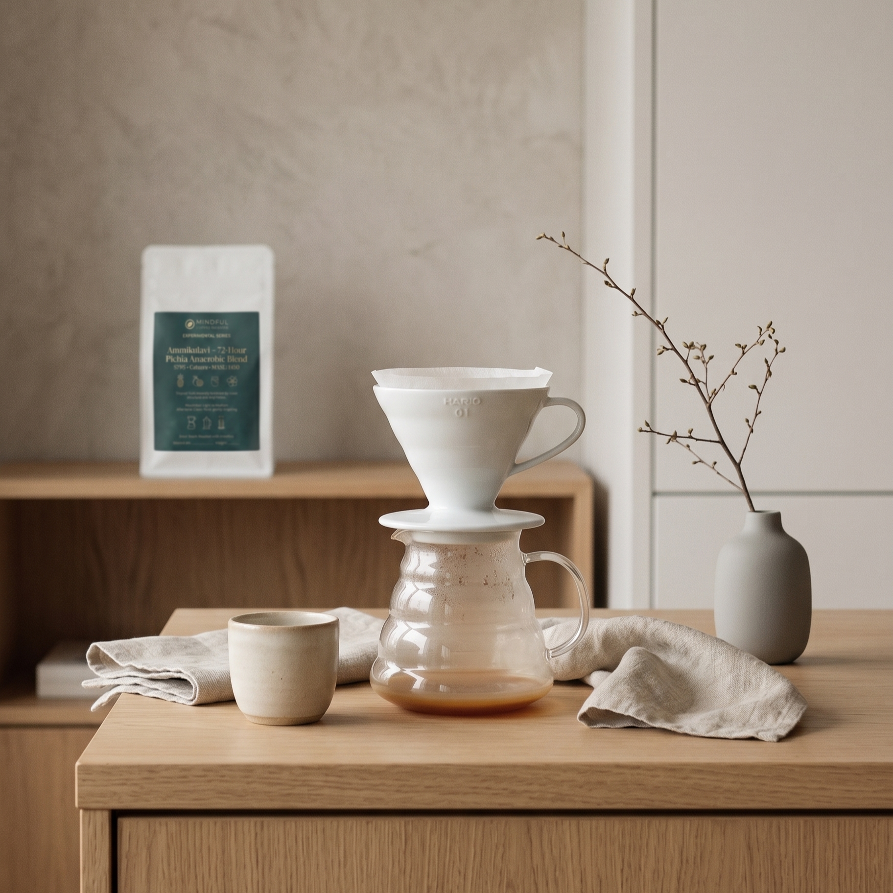Hario V60 Ceramic Coffee Dripper White (Size 01)