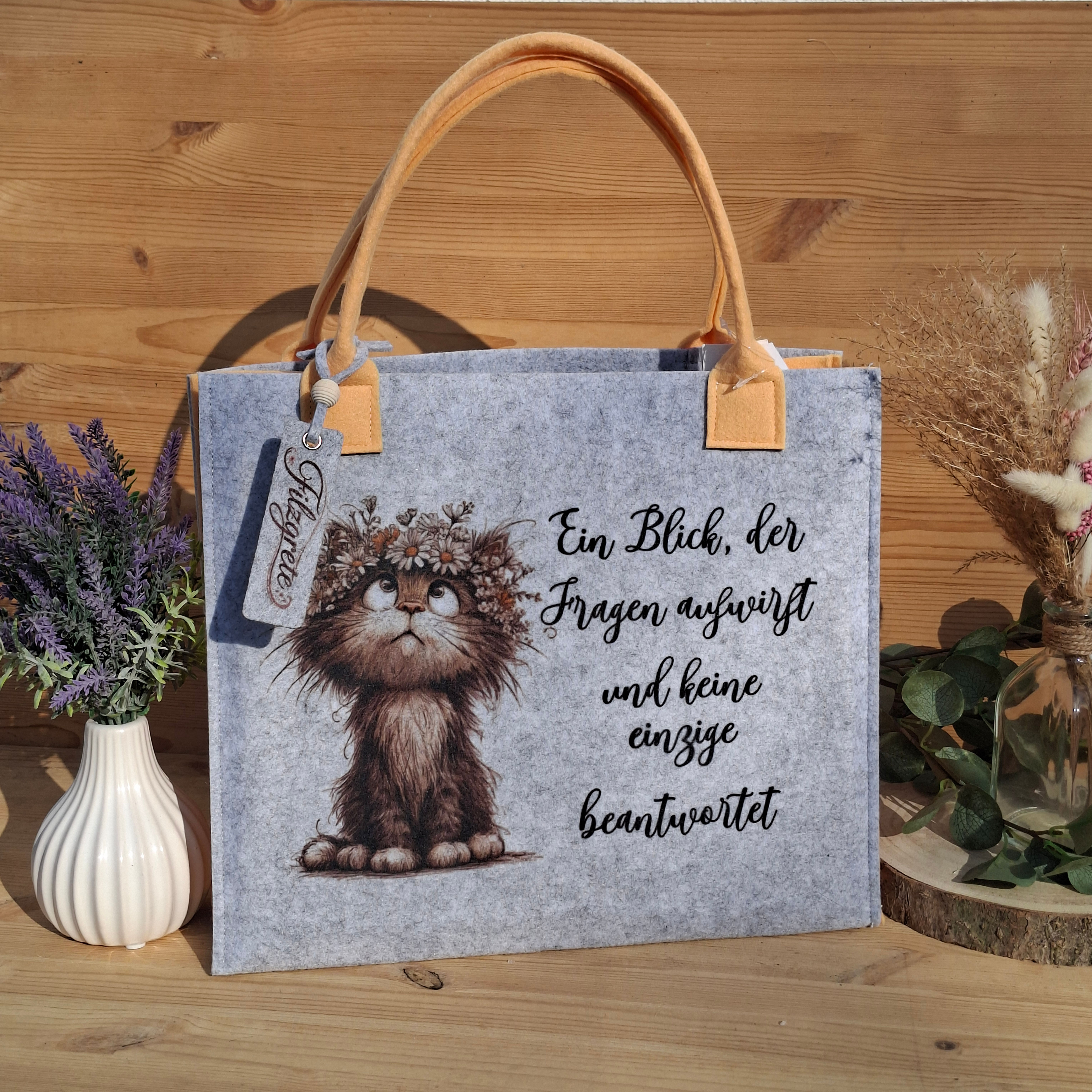 Filztasche "Ein Blick"