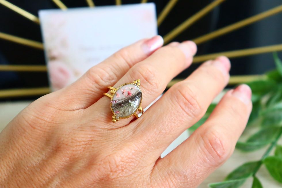 Miniature : Bague commémoratives avec poils/cendres