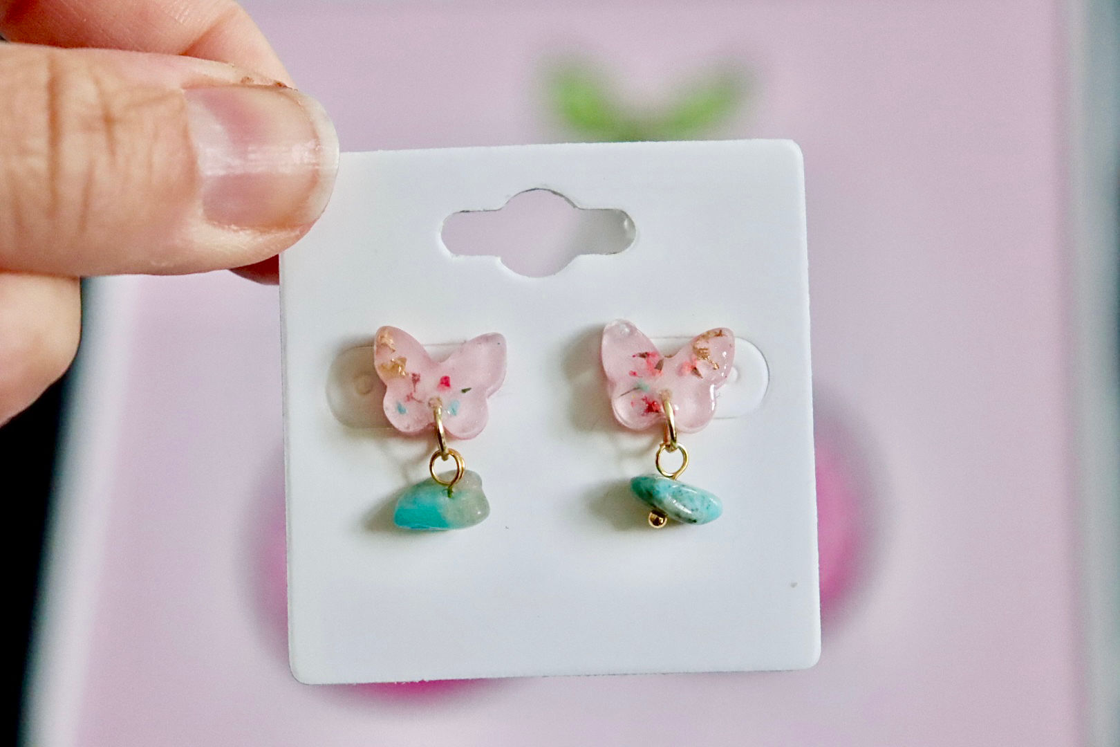 Boucles papillon de rosée 