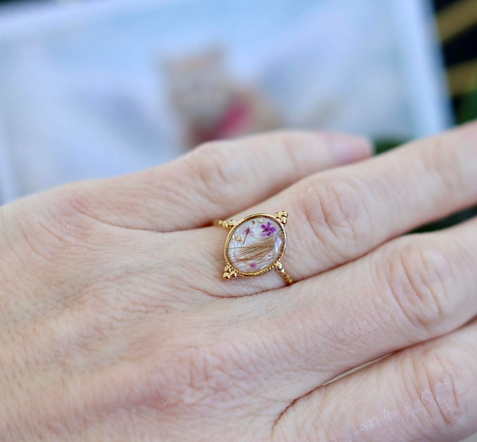 Miniature : Bague commémoratives avec poils/cendres