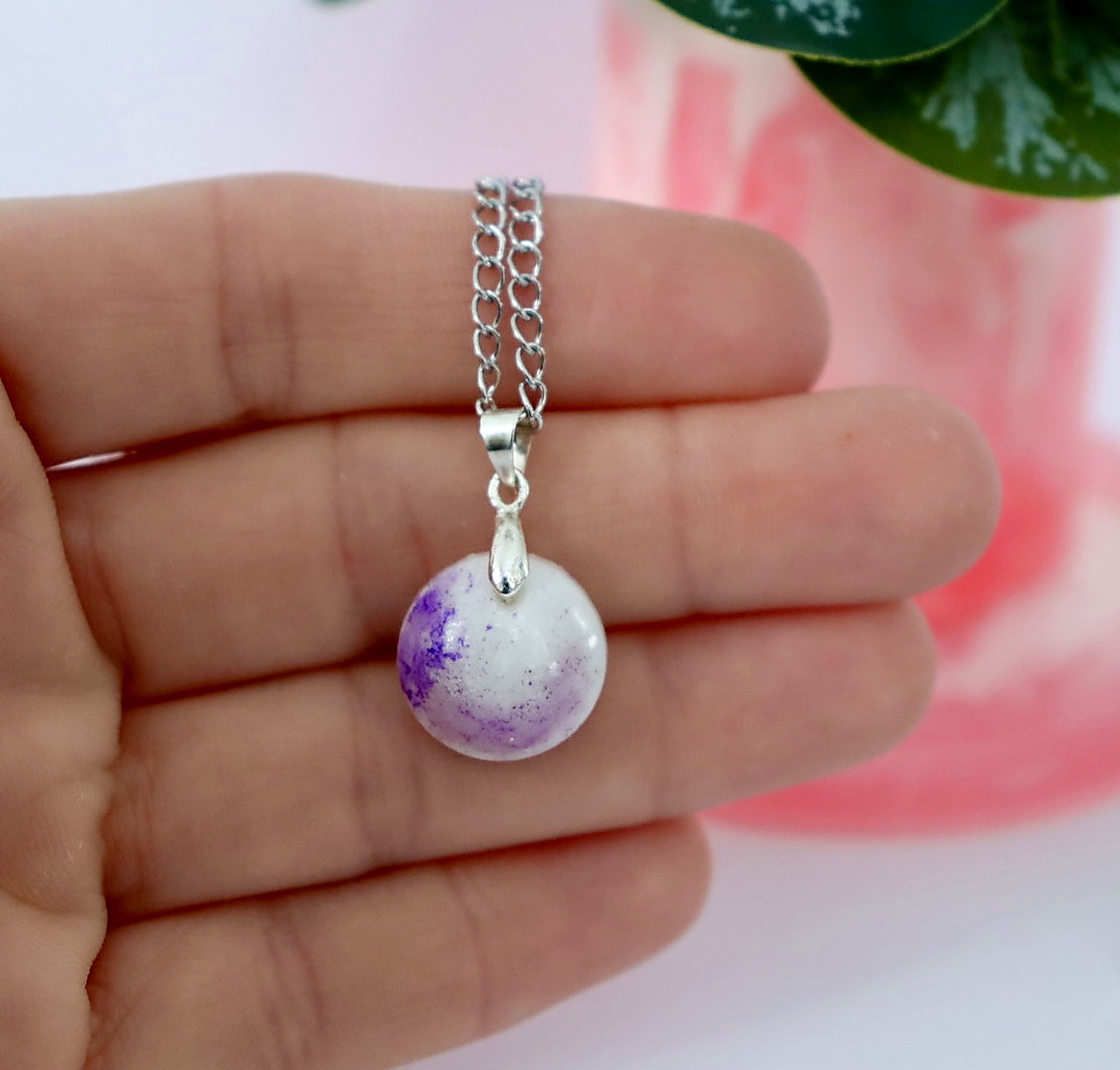 Collier brume de lilas 