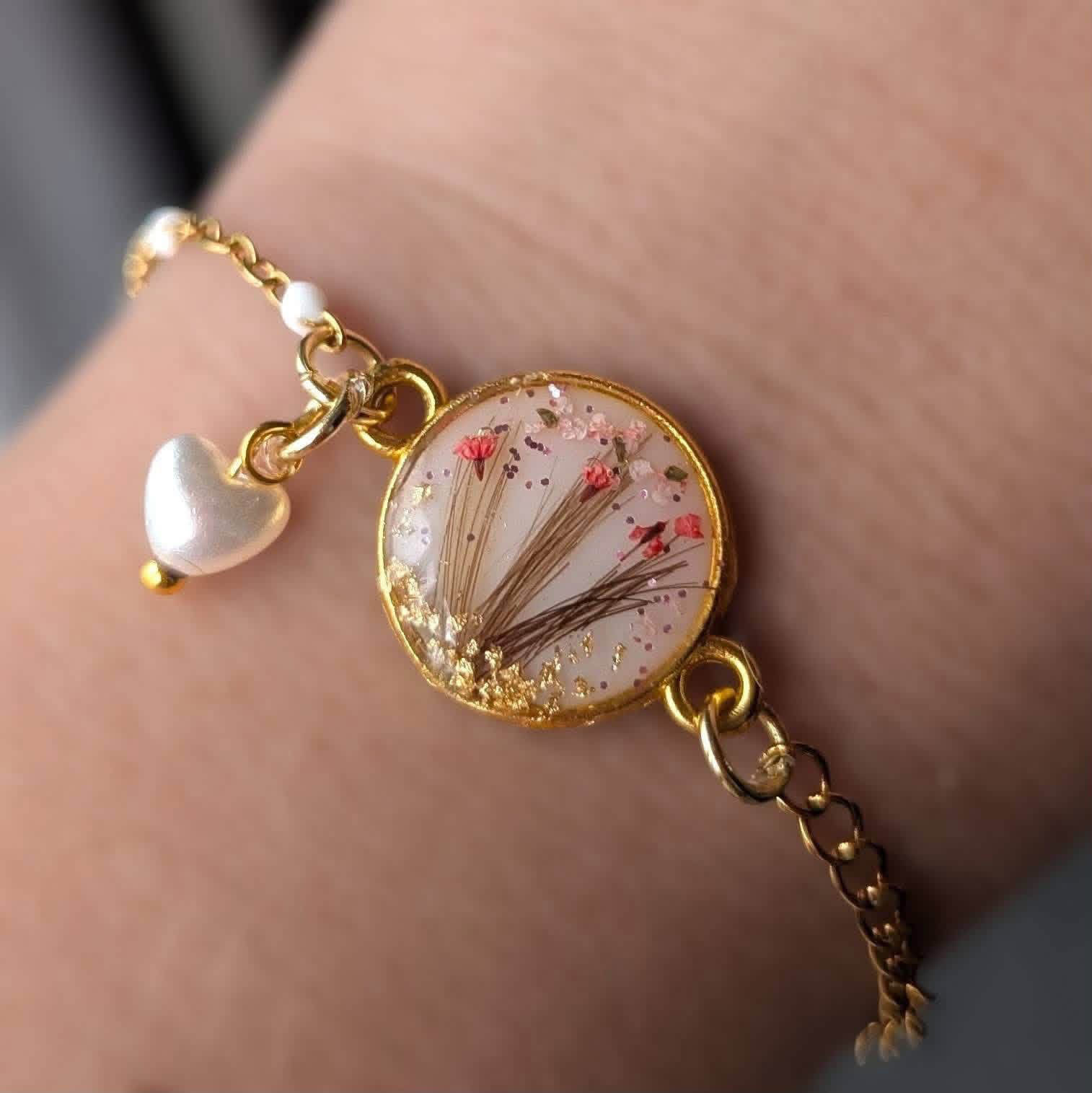 Bracelet commémoratif avec poils/cendres 