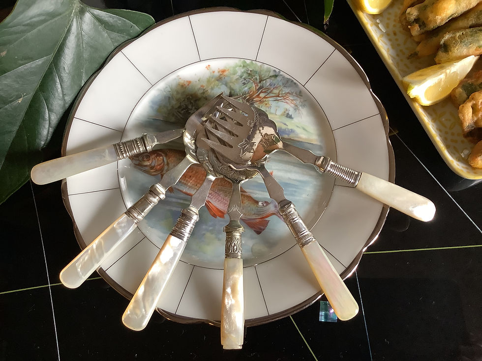 Thumbnail: SARDINE FORK - MOTHER OF PEARL - CIRCA 1910