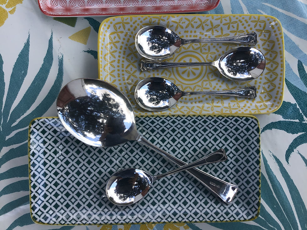 ART DECO DESSERT  SPOONS