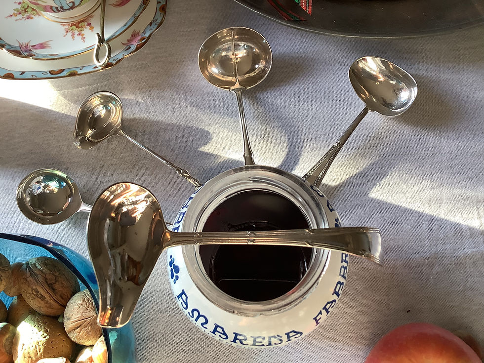 Thumbnail: CREAM LADLE - RIBBON & REED - CIRCA 1930