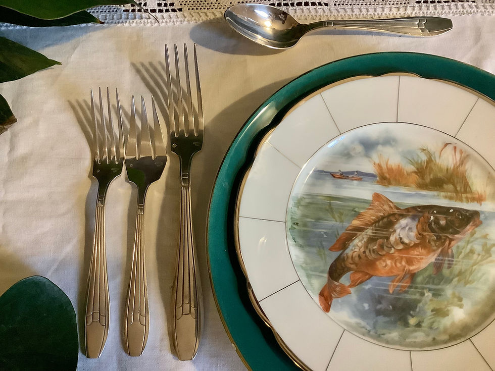 Thumbnail: CUTLERY SERVICE - FRENCH MARRIAGE - ART DECO 1930