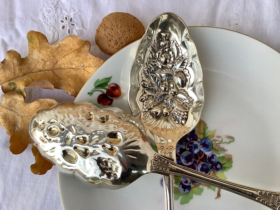 Thumbnail: 2 BERRY SPOONS - QUEENS - CIRCA 1930