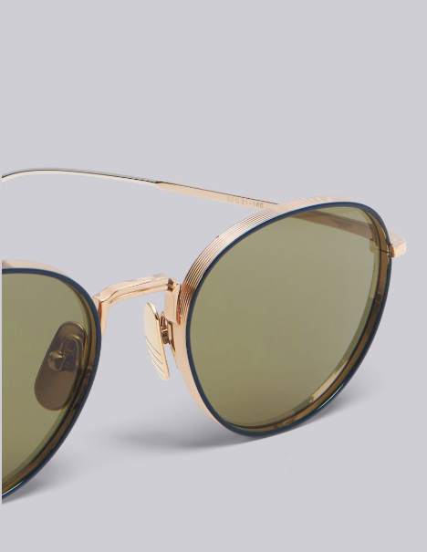 Miniatura: Occhiale Thom Browne TBS119-A-02 GLD NVY