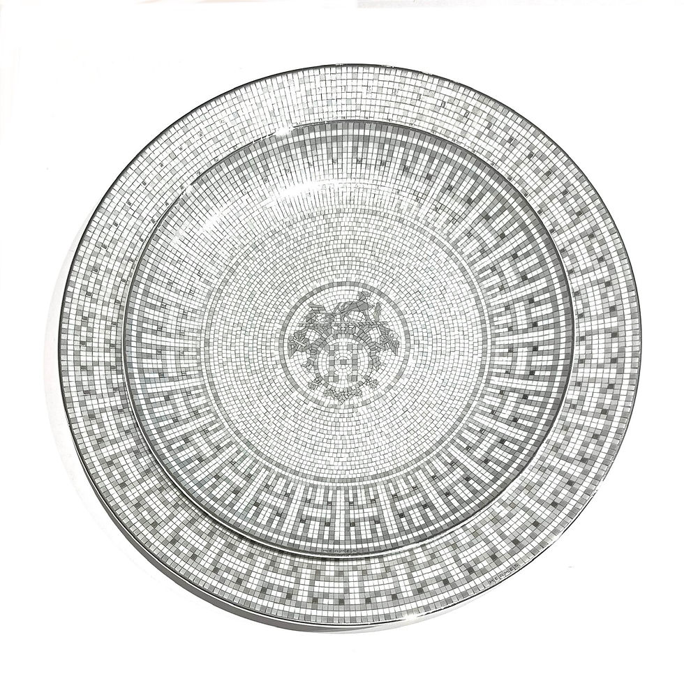 Miniatura: Hermes Mosaique Platino Posti tavola per due persone