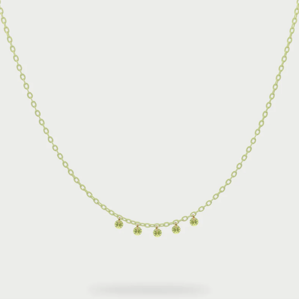 Rue des Mille Collana verniciata e 5 zirconi