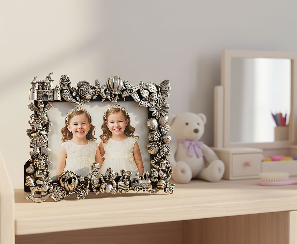 Miniatura: Giovanni Raspini Cornice Giochi Bronzo Bianco B096 921459