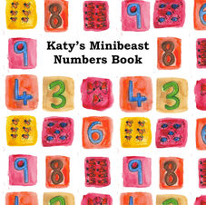 a book cover with numbers and minibeasts on