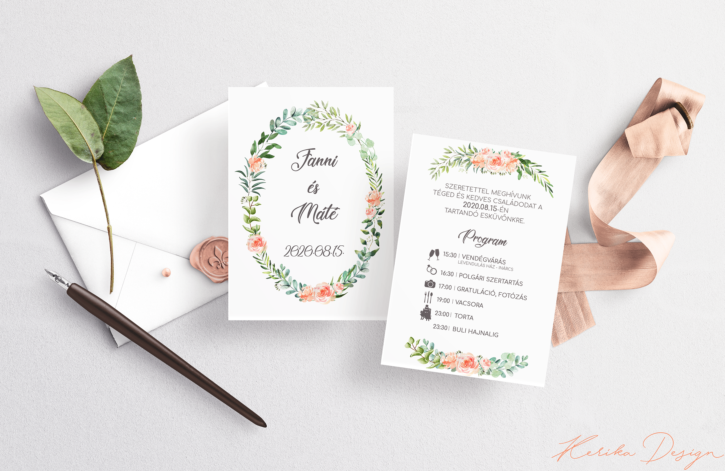 Üde stílusú meghívó