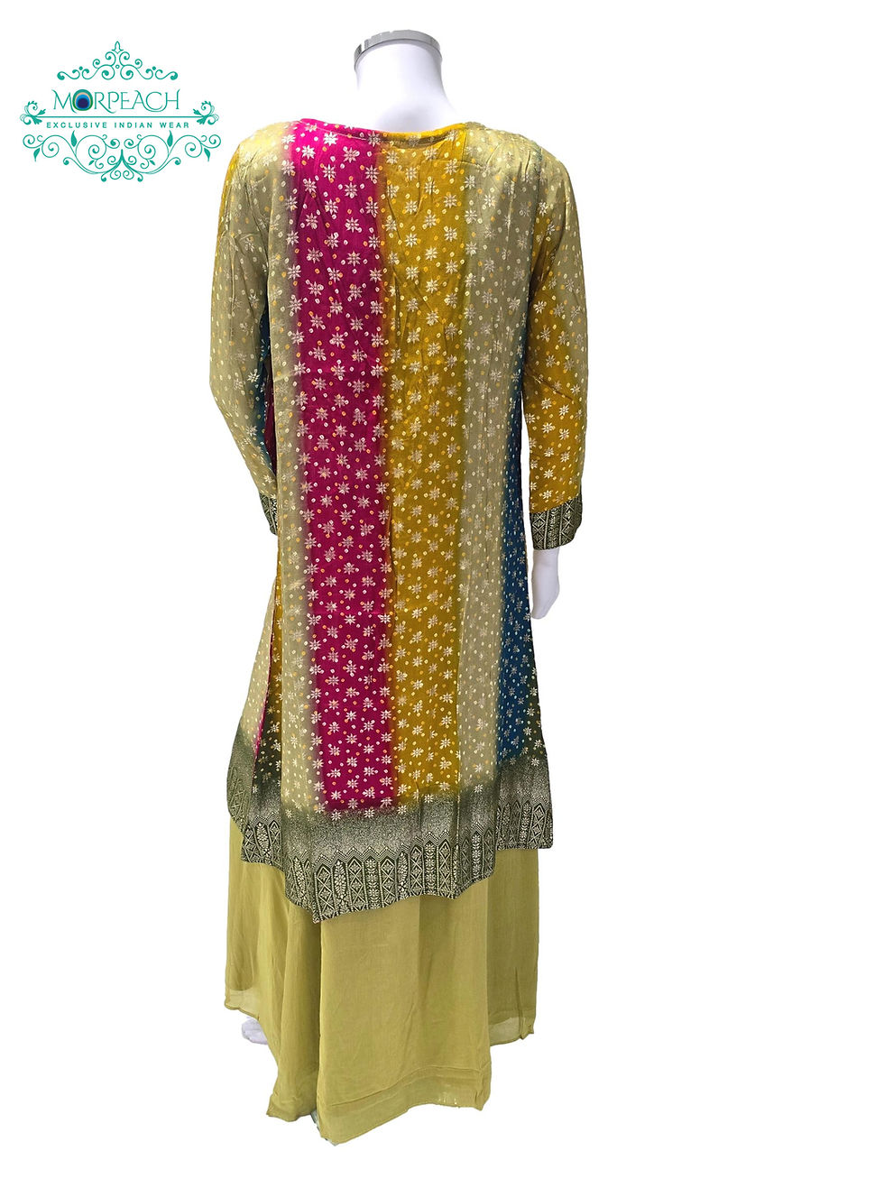Thumbnail: Light Green Multi Colour Jacket Outfit (M)
