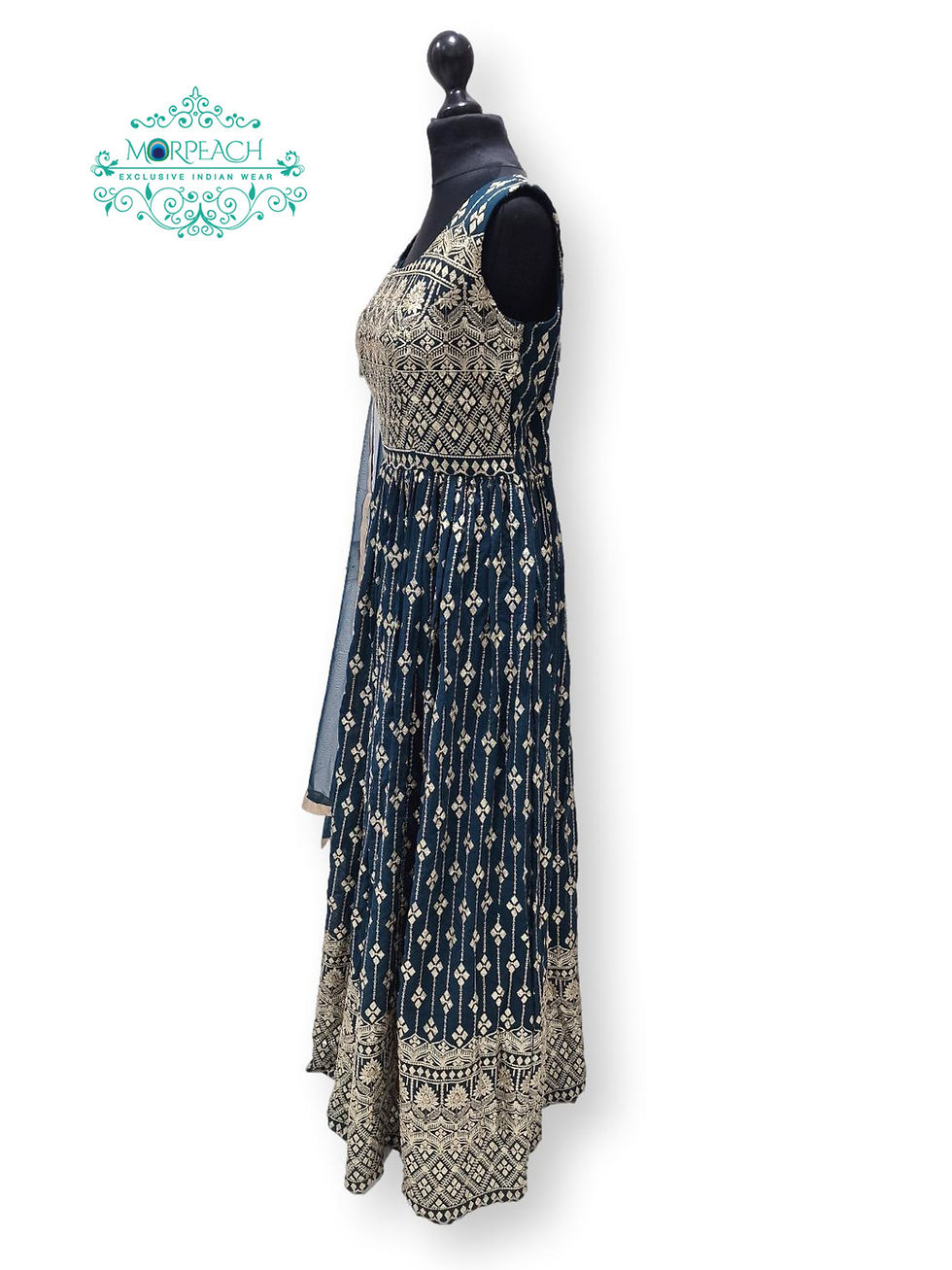Thumbnail: Teal Allover Sequin Dress (XL)