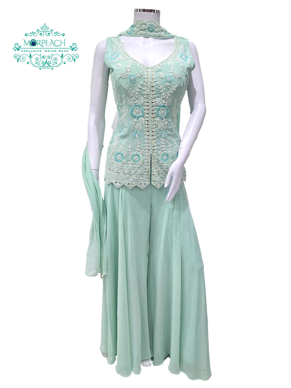 Thumbnail: Light Green Palazzo Outfit (M)