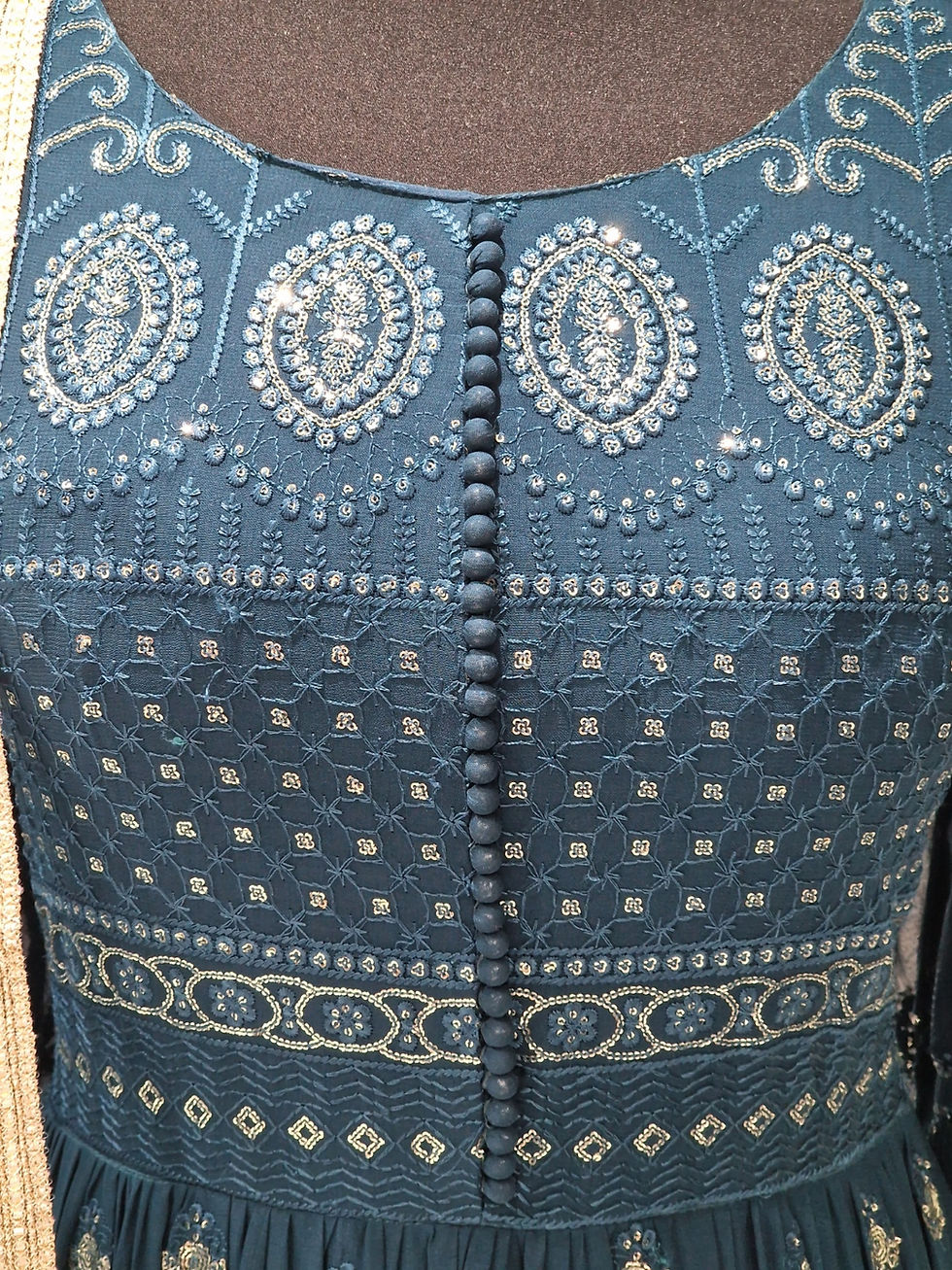Thumbnail: Teal Sequence Dress (2XL)