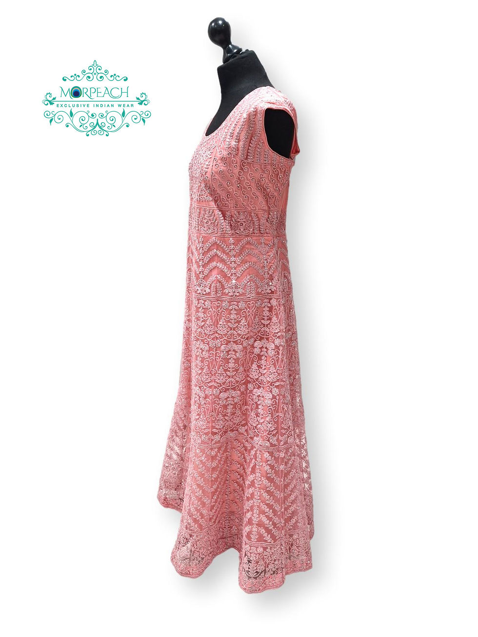 Thumbnail: Pink Diamonte Net Dress (3XL)