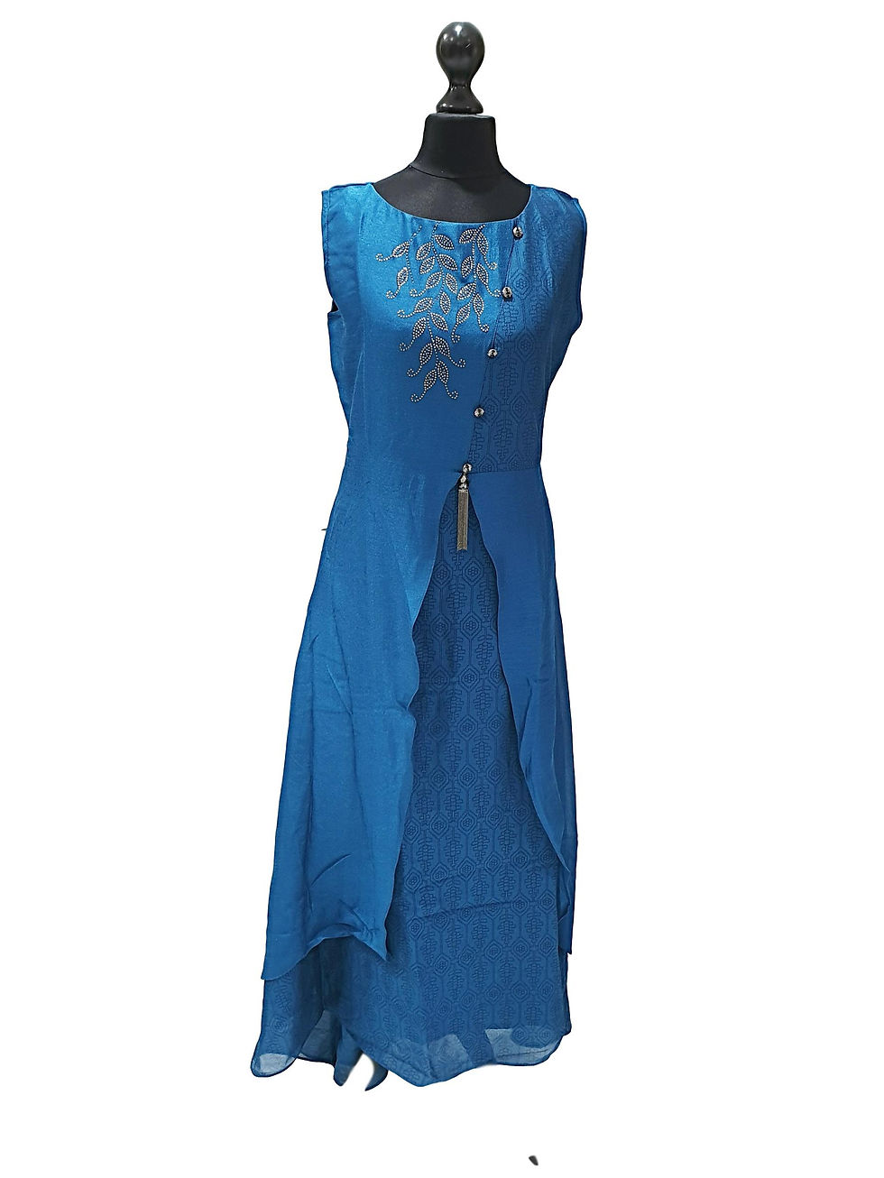 Blueish Green Swaroski Kurti