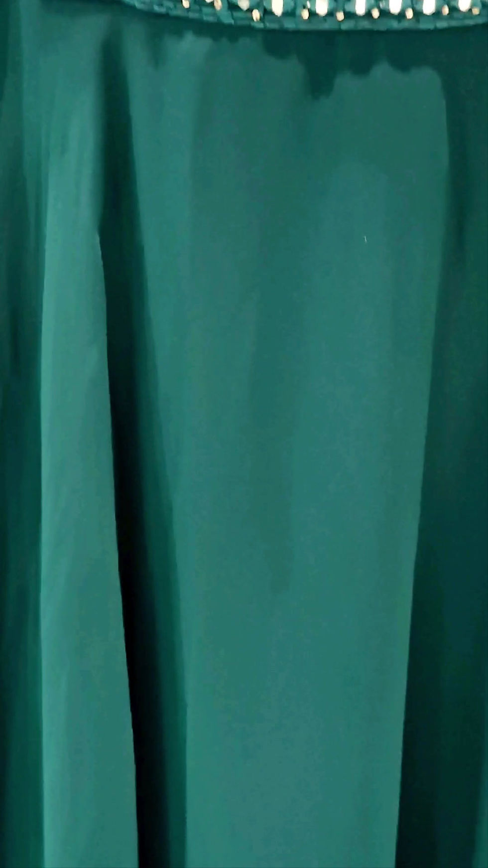 Thumbnail: Dark Green Chiffon Dress (3XL)