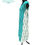 Thumbnail: Turquoise Medium Flared Cotton Kurti (7XL)
