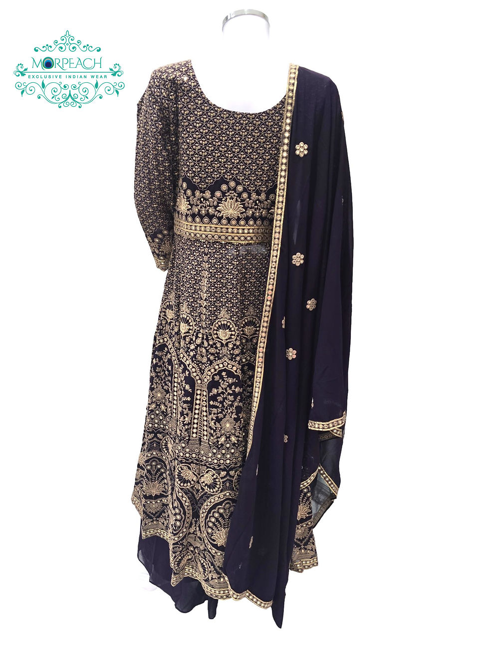 Thumbnail: Purple Thread Work Palazzo Set (R)