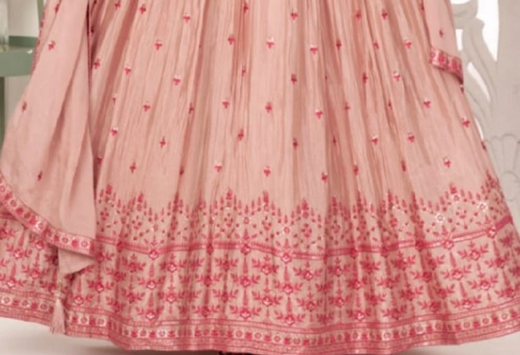 Thumbnail: Light Pink Chinnon Dress (3XL)