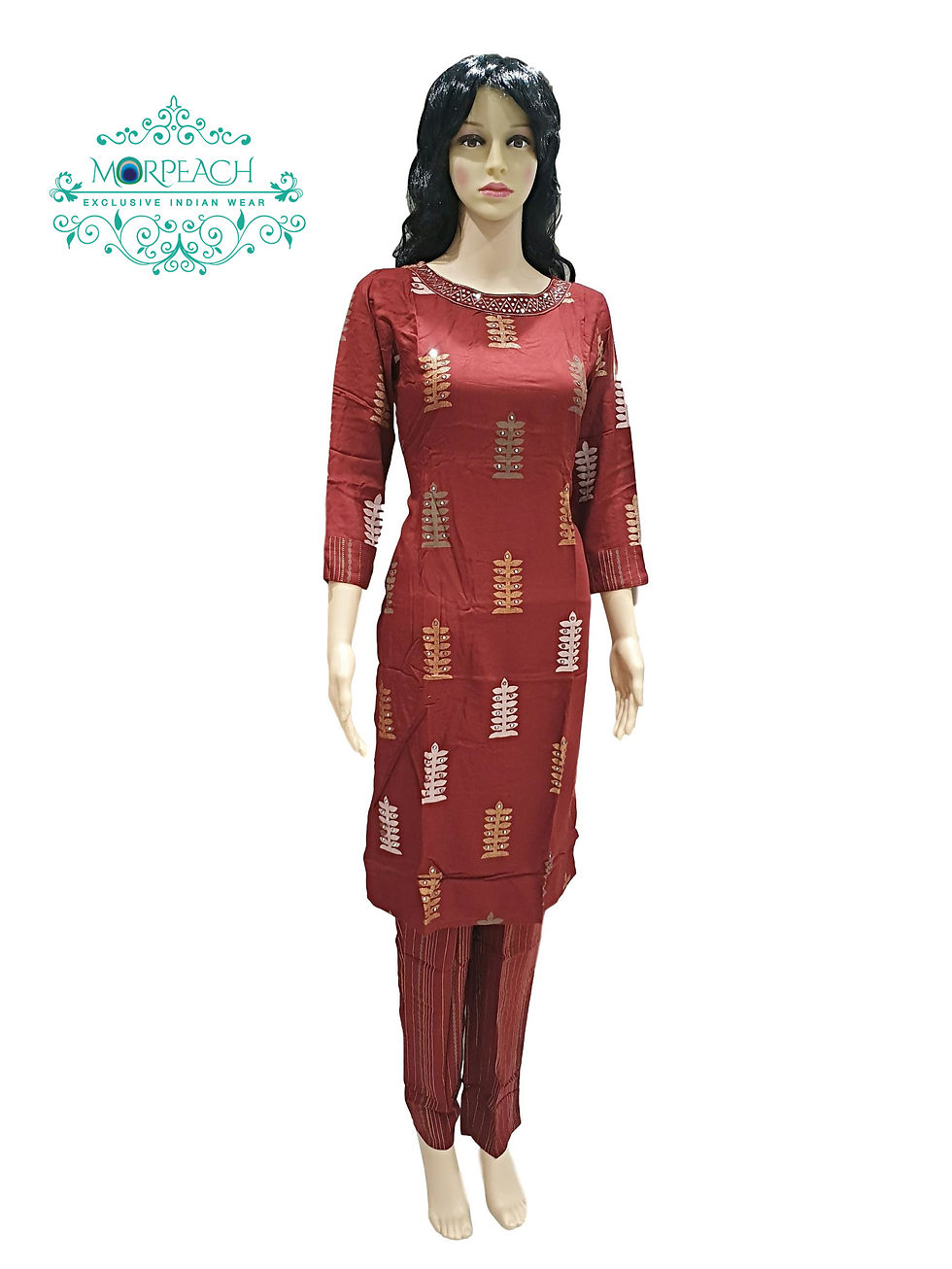 Maroon Plazzo Set (M)