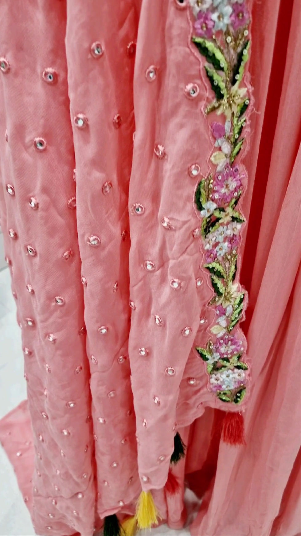 Thumbnail: Light Pink Georgette Dress (3XL)