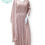 Thumbnail: Dusty Pink Mirror Work Slit Dress (R)