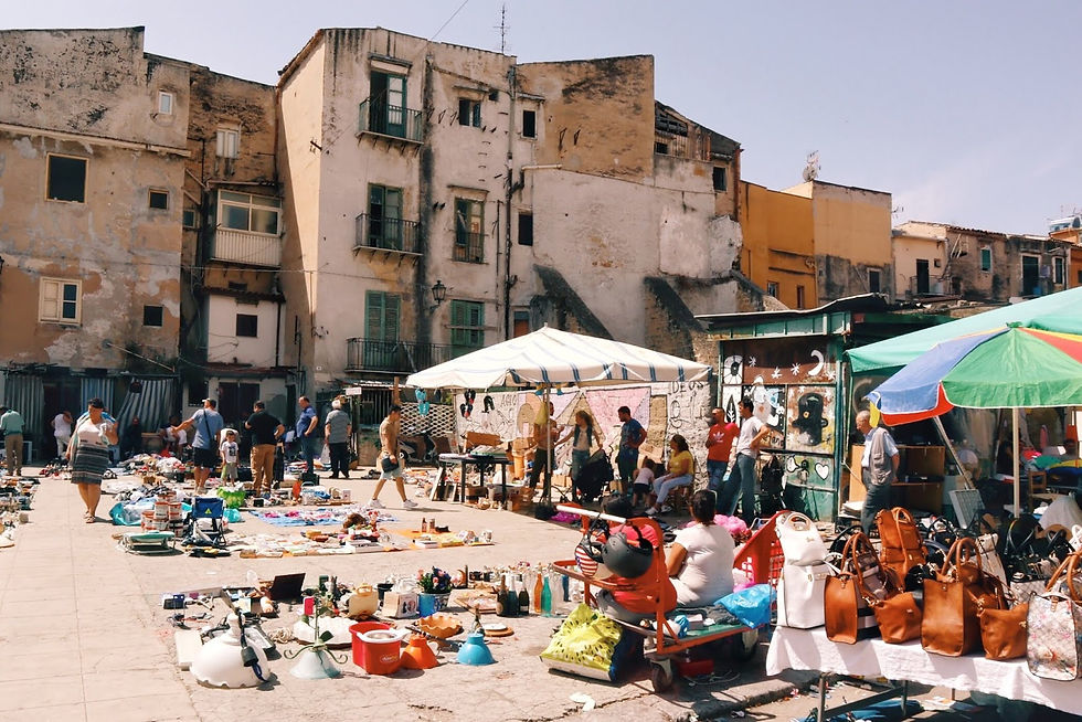 Палермо Сицилия блошиный рынок