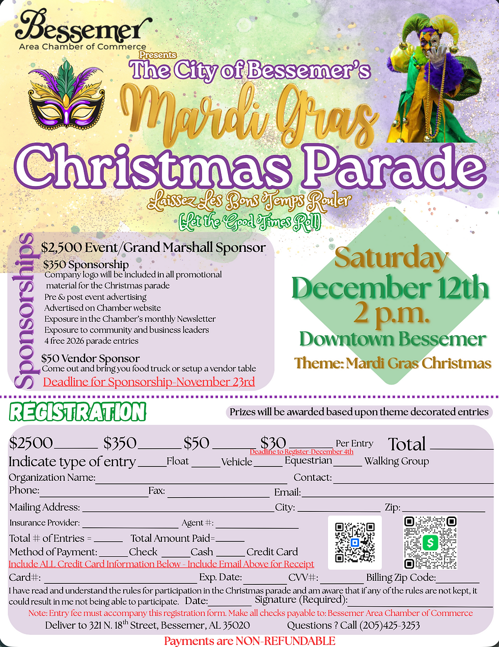 Mardi Gras Christmas Parade
