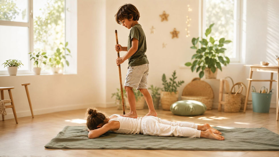 Shiatsu Kinder Workshop in Wien – Entspannung, Bewegung und kleine Superkräfte mit Nora Krehan & Tobias König