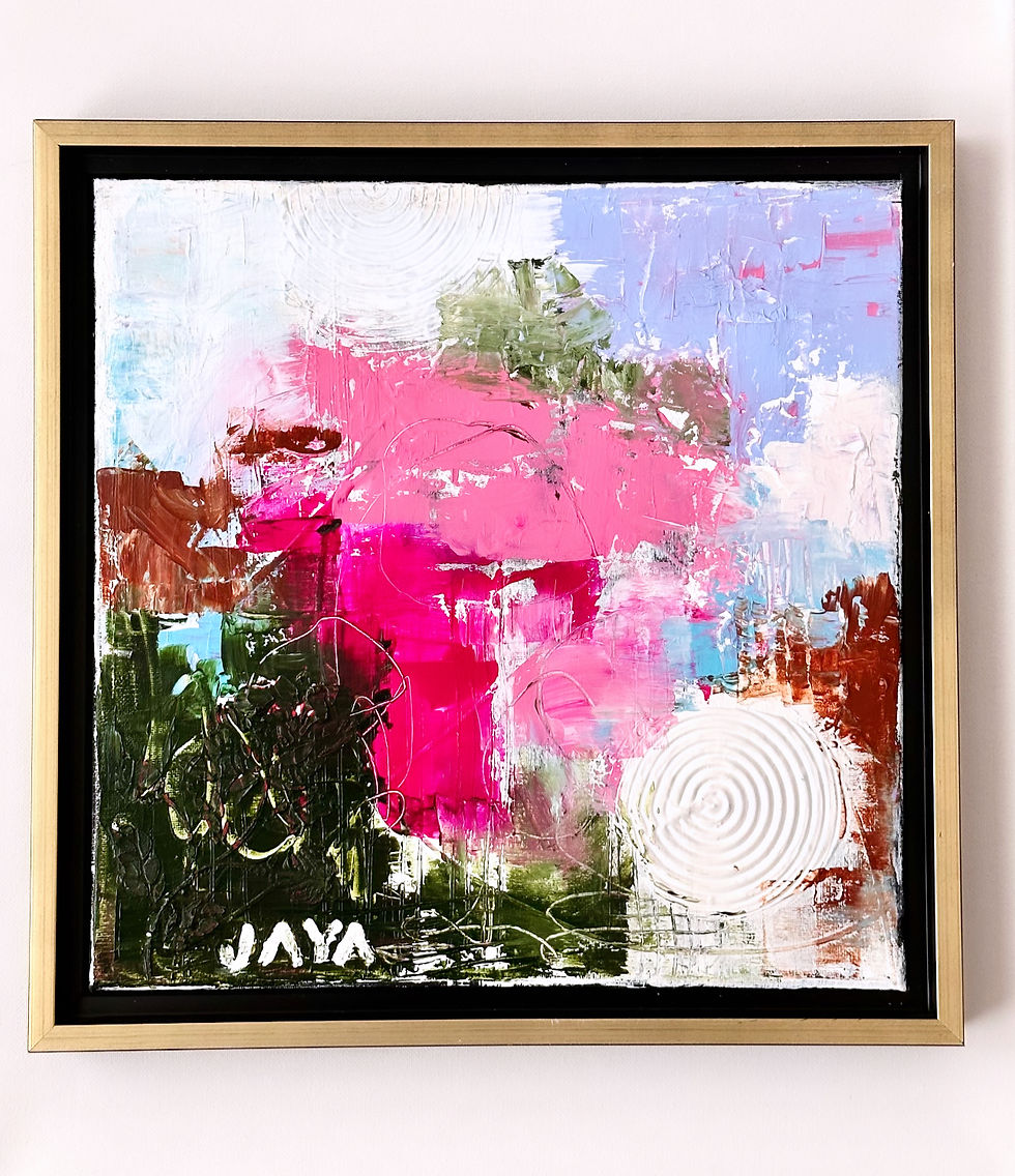 “Tickled pink”, 13”x13