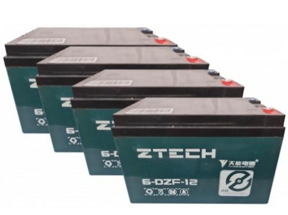 Batterie scooter ztech 12A 12v(x4)