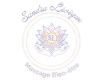 Logo de L’Instant Massage, marque de bien‑être fondée par Sandra Lévêque.