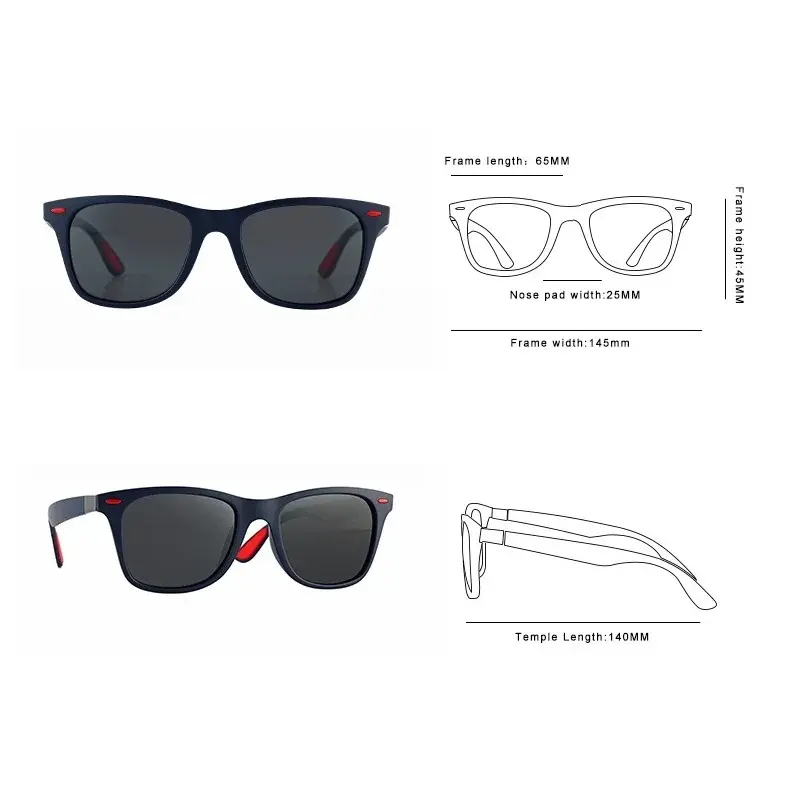 Thumbnail: Retro Sunglasses Men Women Fashion Sports Driver's Vintage Sun Glasses for Man