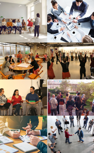 Equipes em treinamento